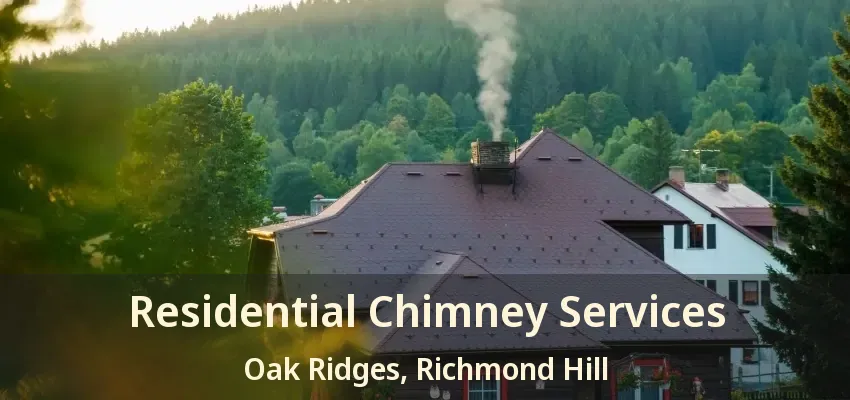 Residential Chimney Services Oak Ridges, Richmond Hill - ON